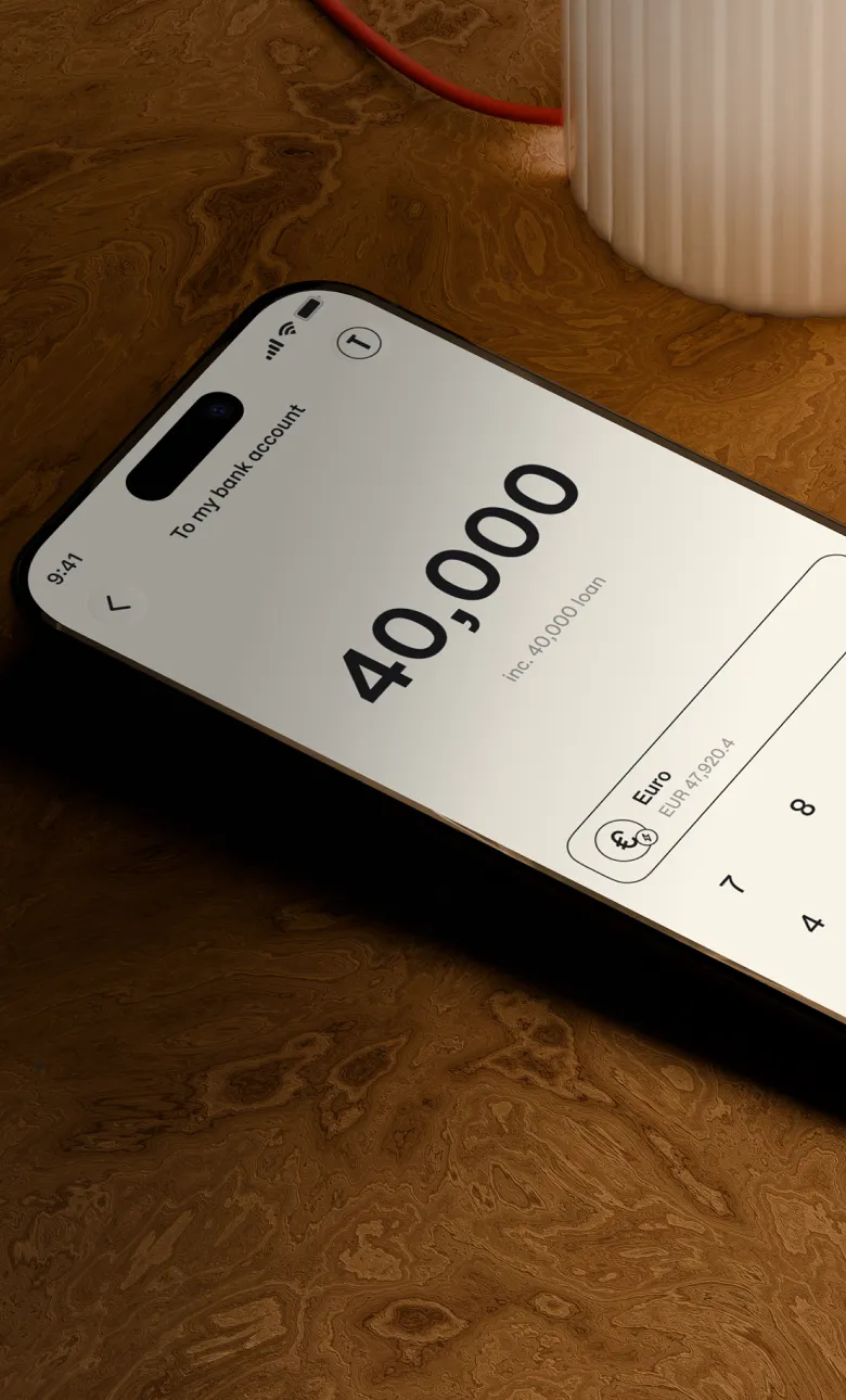 Borrow up to 80% of your portfolio value, in EUR